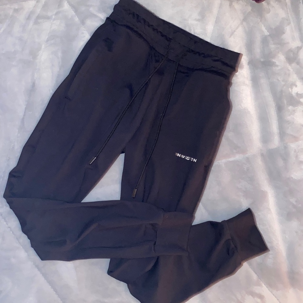 NVGTN fitted nylon spandex joggers
